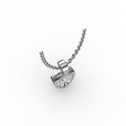 AGGIE SHIELD™ DIAMOND 14K GOLD SOLITAIRE PENDANT